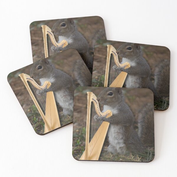 Item preview, Squirrel Playing Harp designed and sold by Sandra Clark.