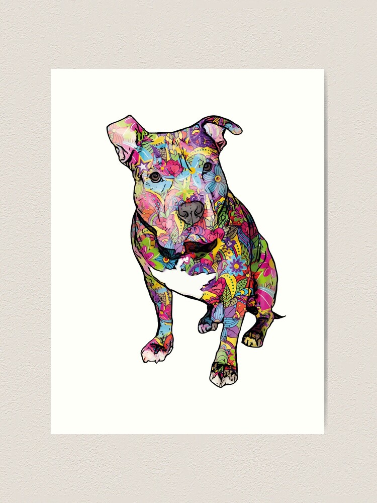 The Pitbull and The offers Pea Embellished Print