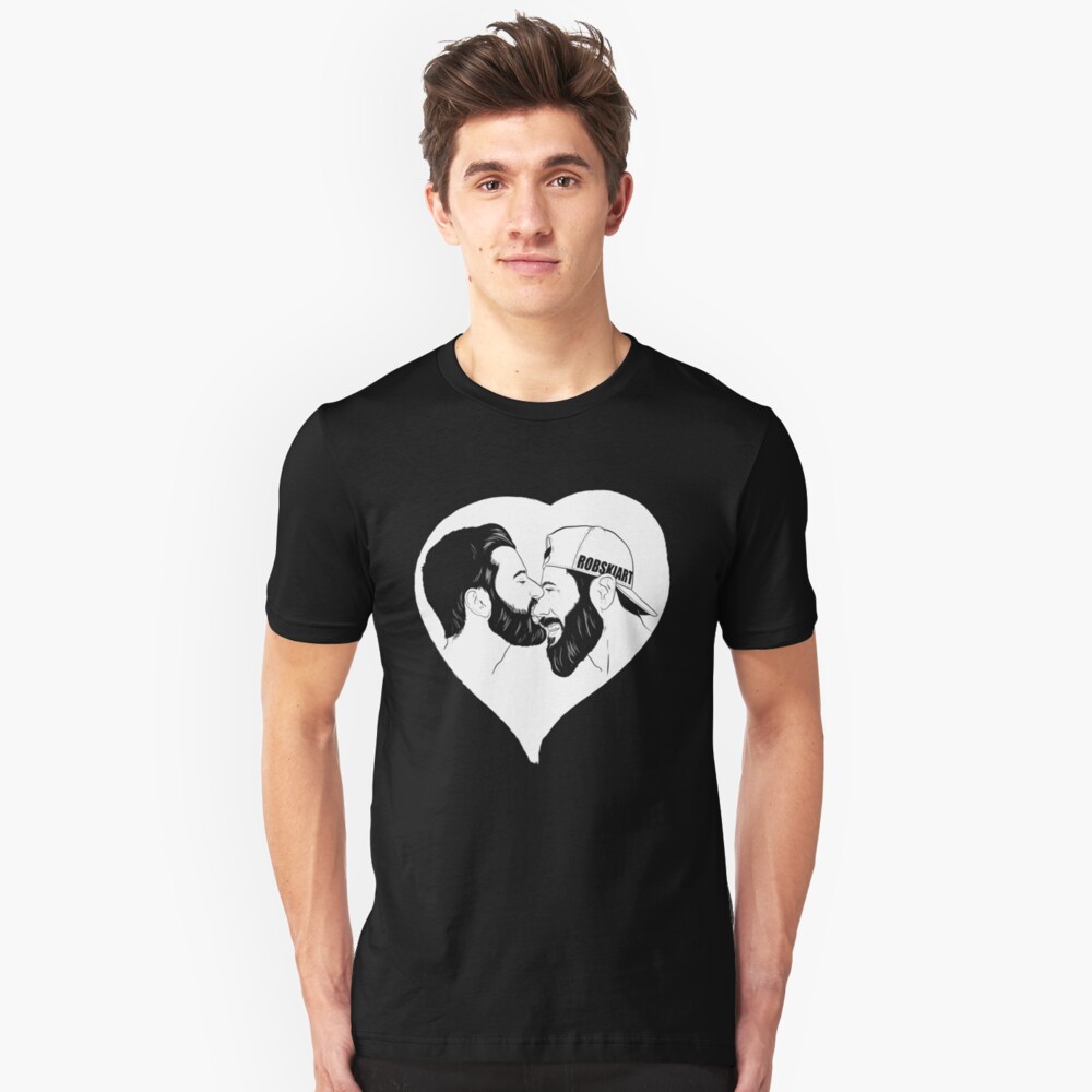 Love is Love - the kiss - Invert Slim Fit T-Shirt