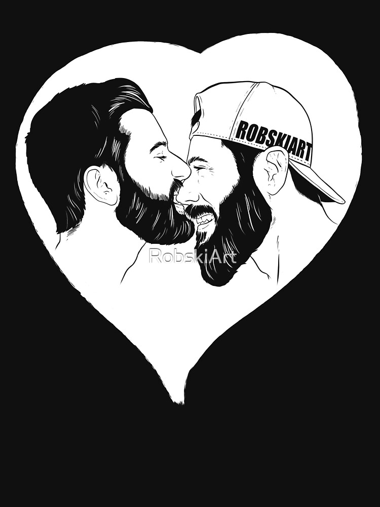 Love is Love - the kiss - Invert by RobskiArt