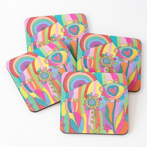 Item preview, Bright Rainbow  florals designed and sold by MyCraftyNell.
