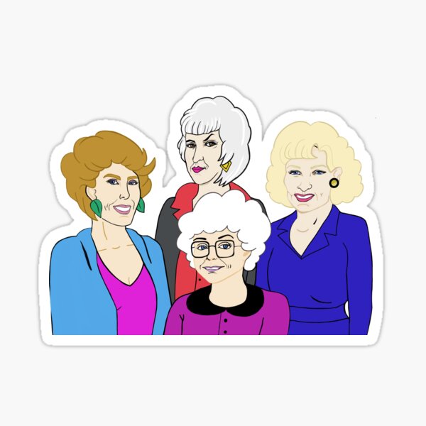 Golden Girls Fan Art Sticker