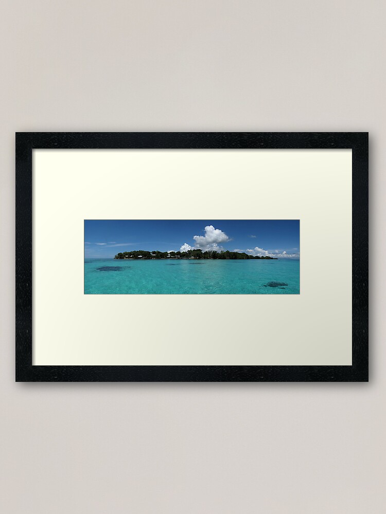 Alternate view of Midday at Nusatupe Island Framed Art Print