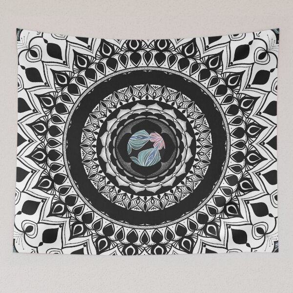 Item preview, Mandala with Floral Watercolor Pattern designed and sold by Octavia Soldani.