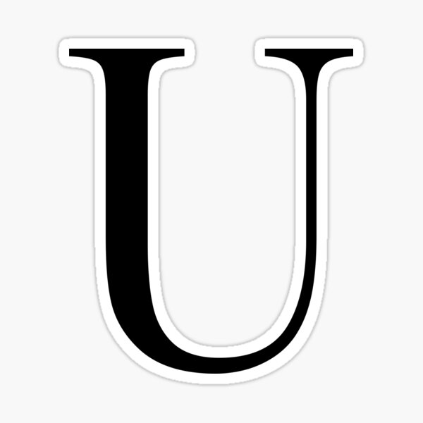 Letter U\