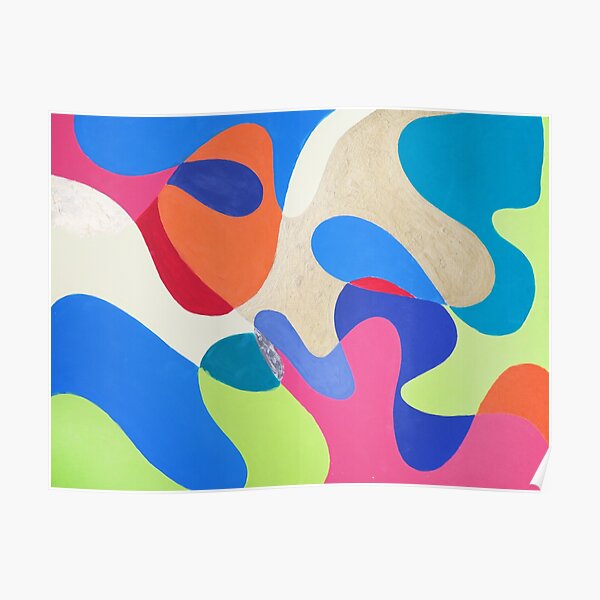 Rainbow Waves Poster