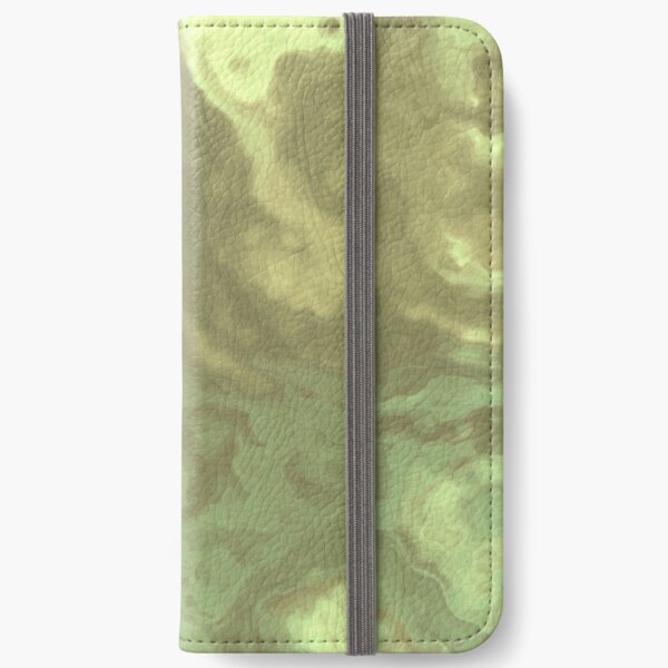 Light Green Fluid iPhone Wallet