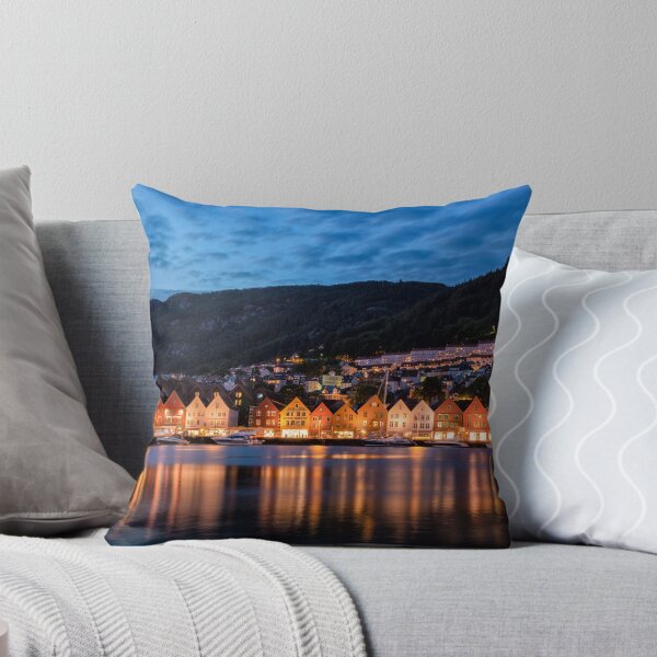 Item preview, Night Falls On Bryggen designed and sold by Kristin Repsher.
