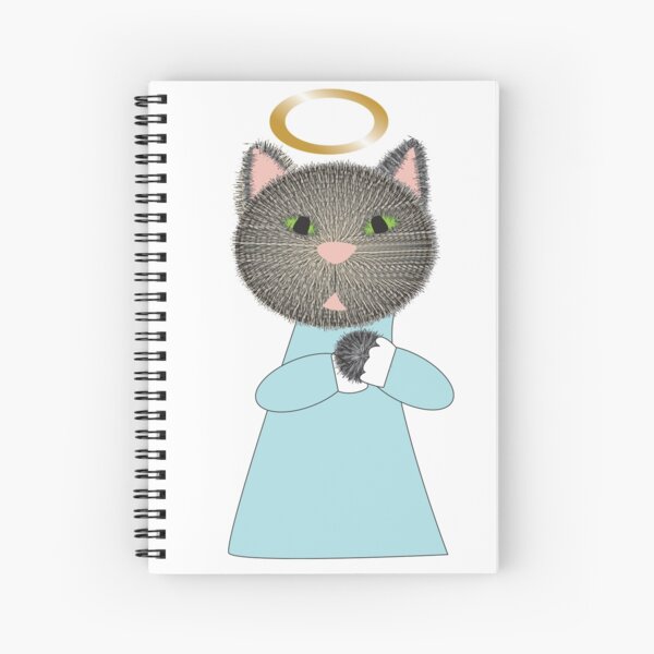 Angel Cat Spiral Notebook
