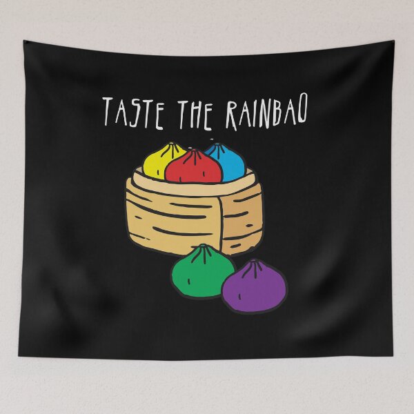 Item preview, Taste the Rainbao funny design designed and sold by Monkey Style Studios.