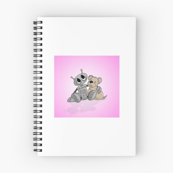 Item preview, Robot's Best Friend - Pink Background designed and sold by SootyB.