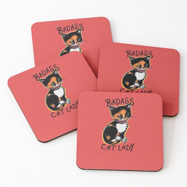 Item preview, Badass cat lady designed and sold by FrictionMaxxing.