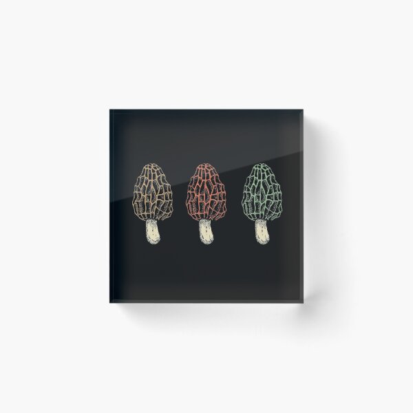 Item preview, Morels Trio funny vintage mushrooms  designed and sold by alenaz.