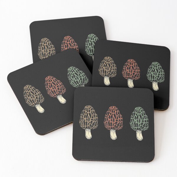 Item preview, Morels Trio funny vintage mushrooms  designed and sold by alenaz.