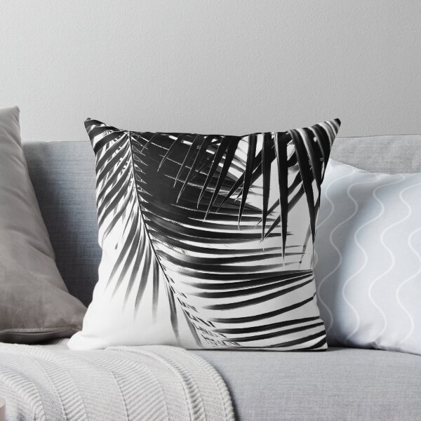 Aperçu de l'œuvre Feuilles de palmier Vibes noir et blanc # 1 #tropical #decor #art créée et vendue par Anita's & Bella's Art.