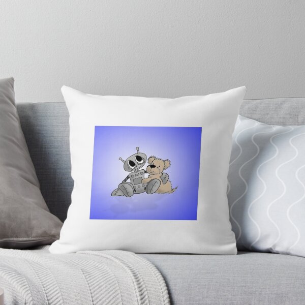 Item preview, Robot's Best Friend - Blue Background designed and sold by SootyB.