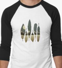 Die Vögel des Winters Baseballshirt mit 3/4-Arm