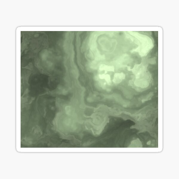 Light Cyan Fluid Sticker