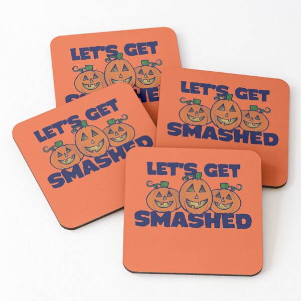 Item preview, Let's get smashed funny halloween pumpkins designed and sold by FrictionMaxxing.