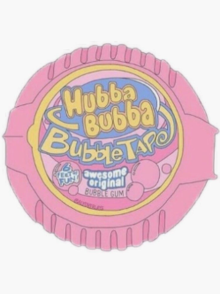 hubba-bubba-sticker-for-sale-by-laurynmallard-redbubble