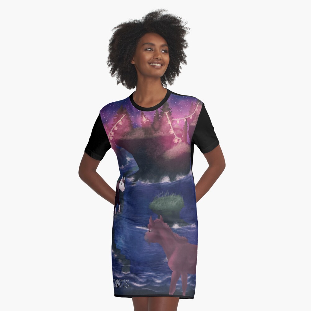 Aperçu de l'œuvre Robe t-shirt créée et vendue par ScotisFr.
