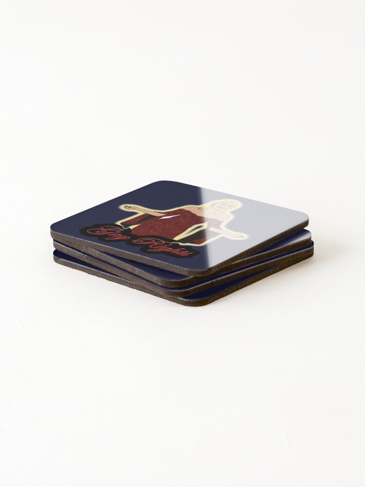 Thumbnail 4 of 5, Coasters (Set of 4), Patricia Clarkson - Gay Rights designed and sold by RileyAckley.