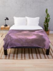 Rosybrown Fluid Throw Blanket