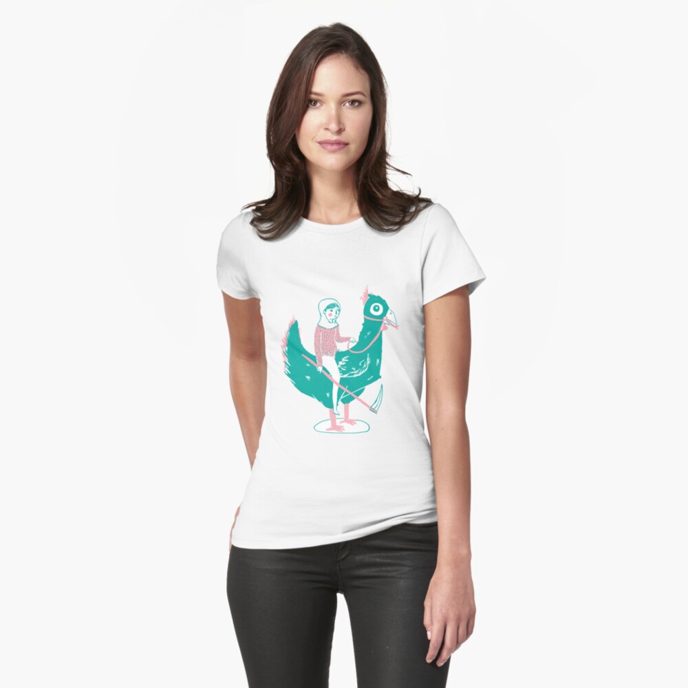 Lady Death upon her Noble Steed Fitted T-Shirt