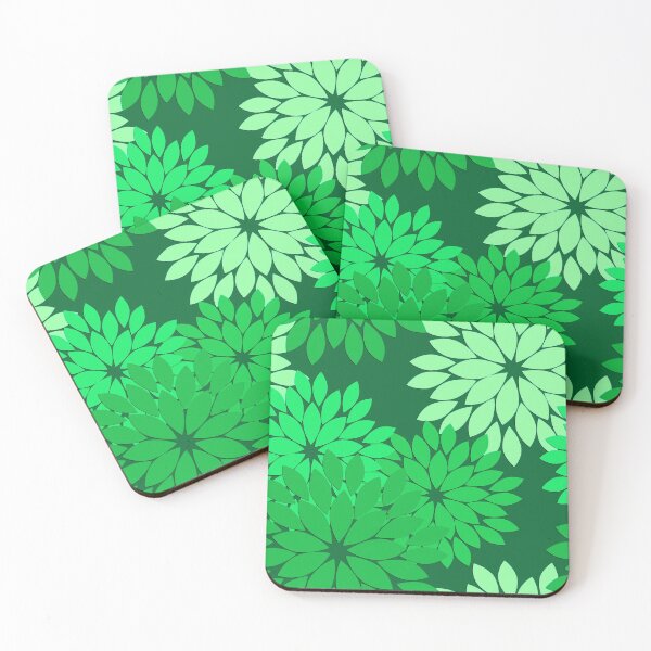 Item preview, Modern Floral Kimono Print, Emerald and Jade Green designed and sold by Marymarice.