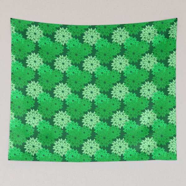 Item preview, Modern Floral Kimono Print, Emerald and Jade Green designed and sold by Marymarice.