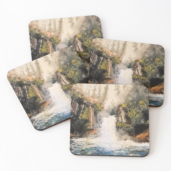 Item preview, Northwestern Waterfall designed and sold by axialdesigns.