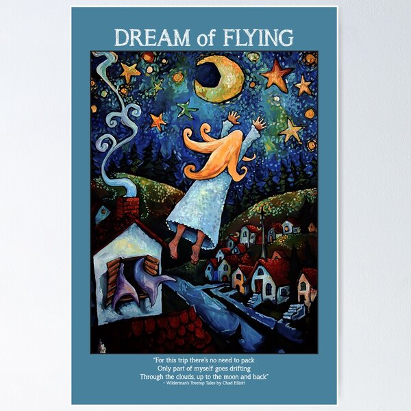 Item preview, "Dream of Flying" Poster, Card and Notebook designed and sold by Wilderman's.