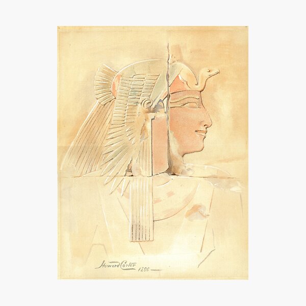 Item preview, Pastel watercolour of Ancient Egyptian Queen designed and sold by The Egypt Exploration Society.