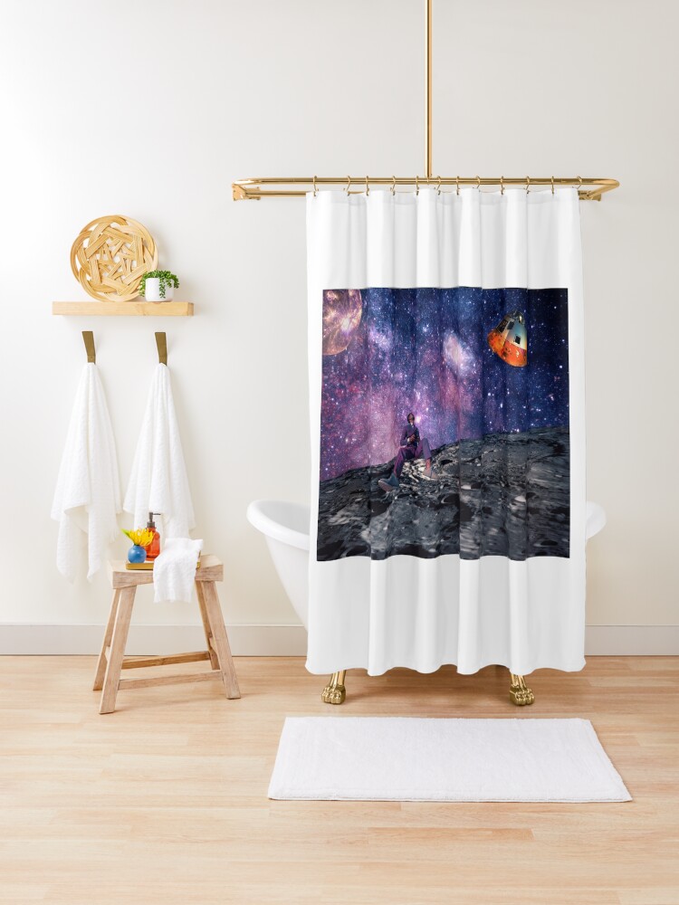 Spaceship Control Shower Curtain By Odar Redbubble