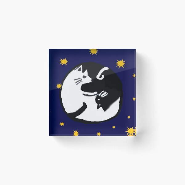 Artikelvorschau, Katze Yin Yang entworfen und verkauft von PhoeniXDreamer.