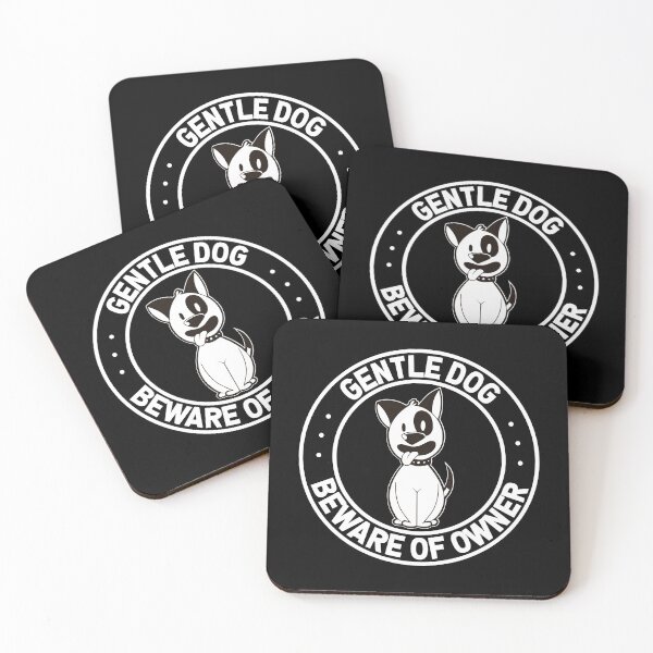 Item preview, Gentle Dog Beware of Owner Funny Dog Lover Gift Crazy Friend designed and sold by amilli.