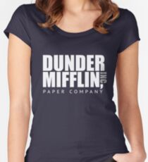 Dunder Mifflin Paper Notebook Women's Fitted Scoop T-Shirt