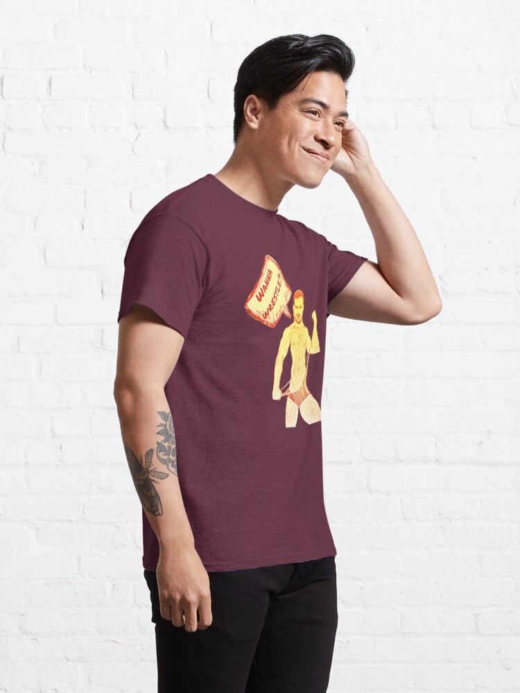 Alternate view of Wanna Wrestle? Classic T-Shirt