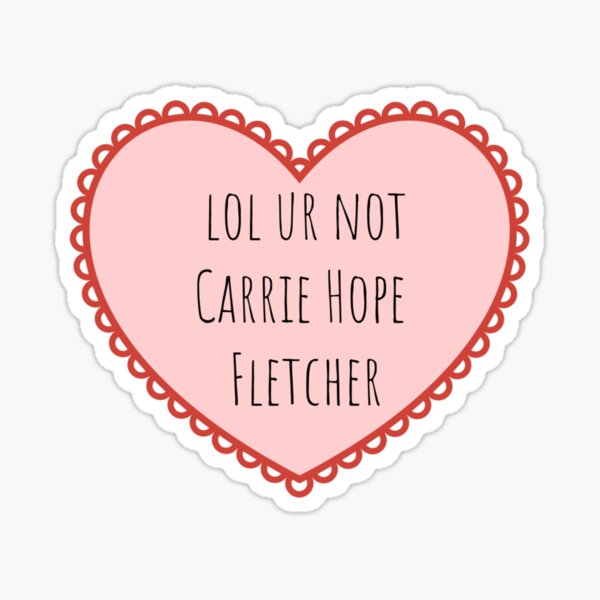 Artikel-Vorschau von lch bin nicht Carrie Hope Fletcher, designt und verkauft von emma0ut.
