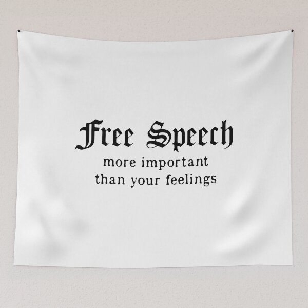 Item preview, Free Speech (Black) designed and sold by TheLastStand.