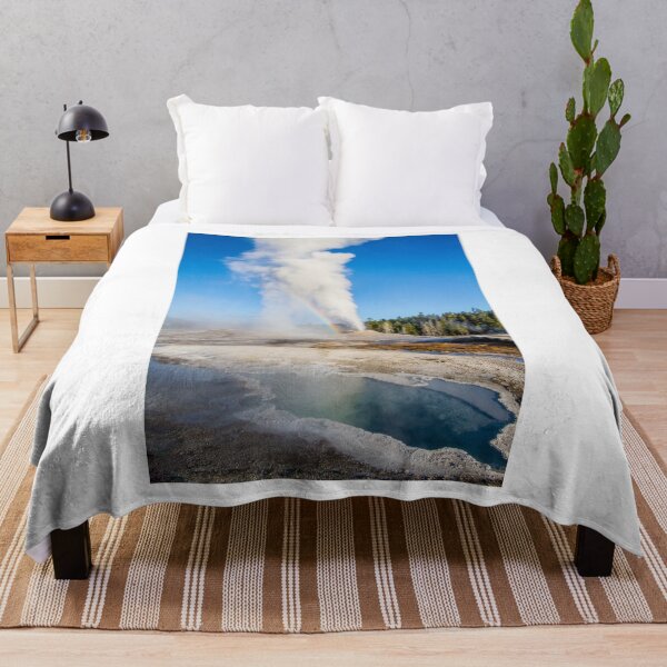 Item preview, Lion Geyser and Rainbow, Upper Geyser Basin, Yellowstone National Park designed and sold by AvocaSpring.
