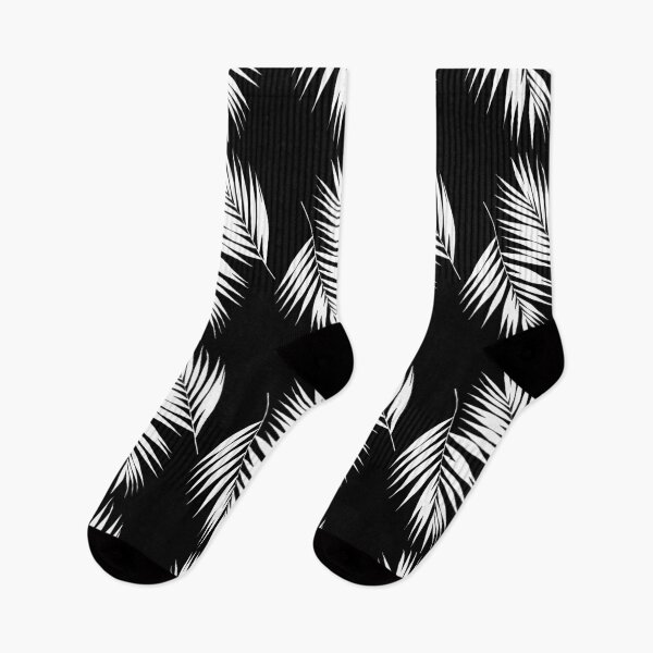 Item preview, Palm Leaves Pattern #9 #White #Black #decor #art designed and sold by Anita's & Bella's Art.