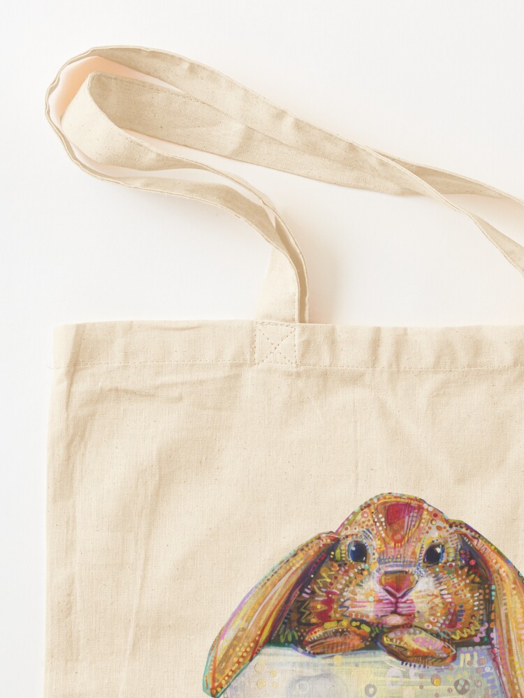Alternate view of Bunny in a teacup painting - 2010 Tote Bag