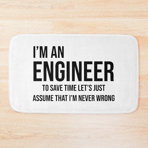 Item preview, I'm an Engineer (Black) designed and sold by TheLastStand.