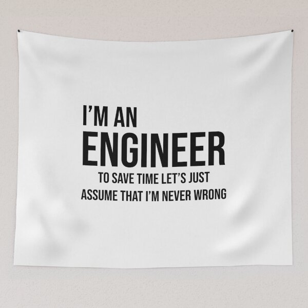 Item preview, I'm an Engineer (Black) designed and sold by TheLastStand.