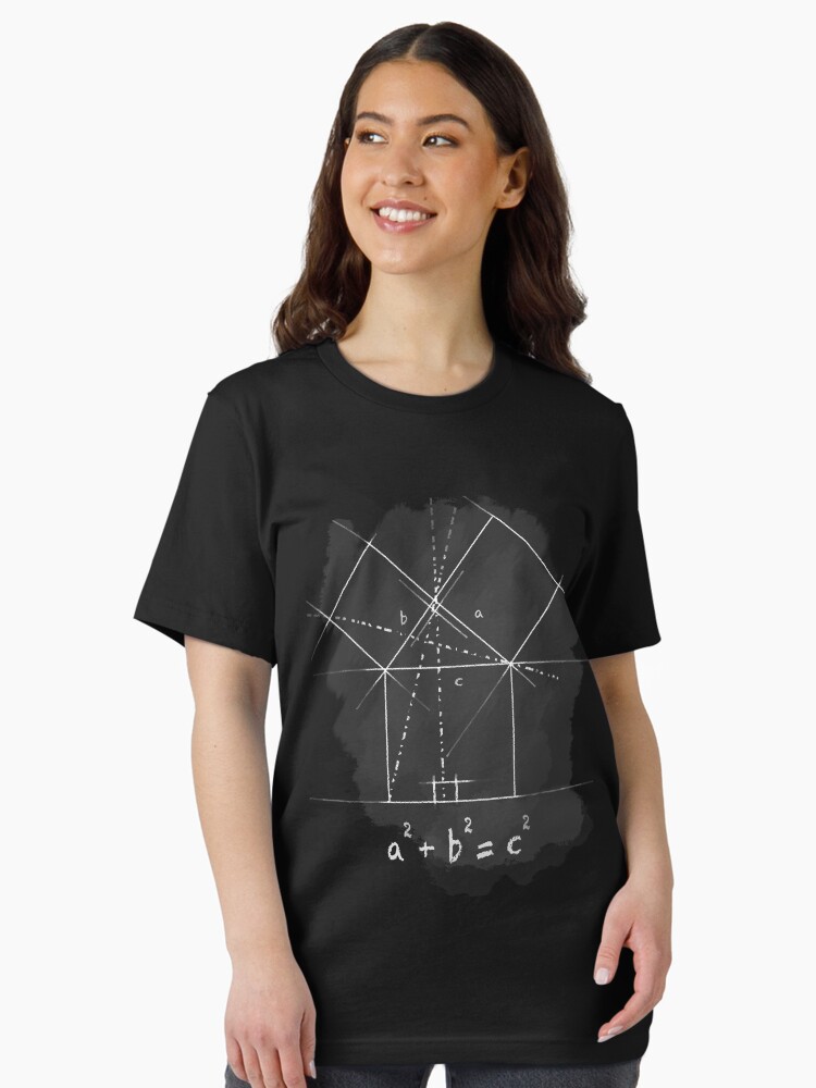 Thumbnail 2 of 7, Essential T-Shirt, Pythagorean Theorem designed and sold by GroovyGecko.