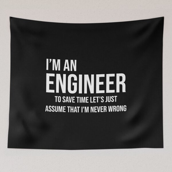 Item preview, I'm an Engineer (White) designed and sold by TheLastStand.