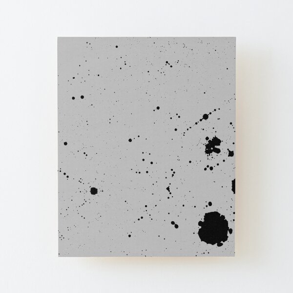 Simple Noisy Blotches Wood Mounted Print