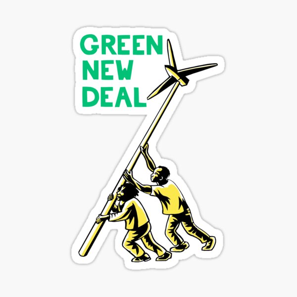 Green New Deal - AOC Sticker