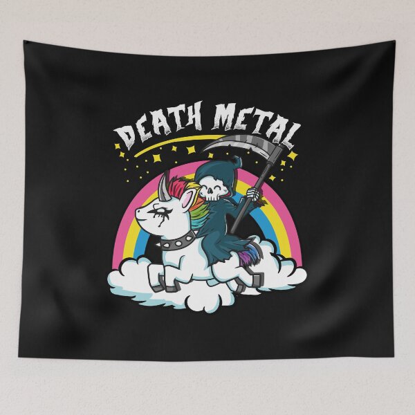 Artikelvorschau, Death Metal Einhorn I Satanic Goth Grafik entworfen und verkauft von biNutz.